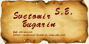 Svetomir Bugarin vizit kartica